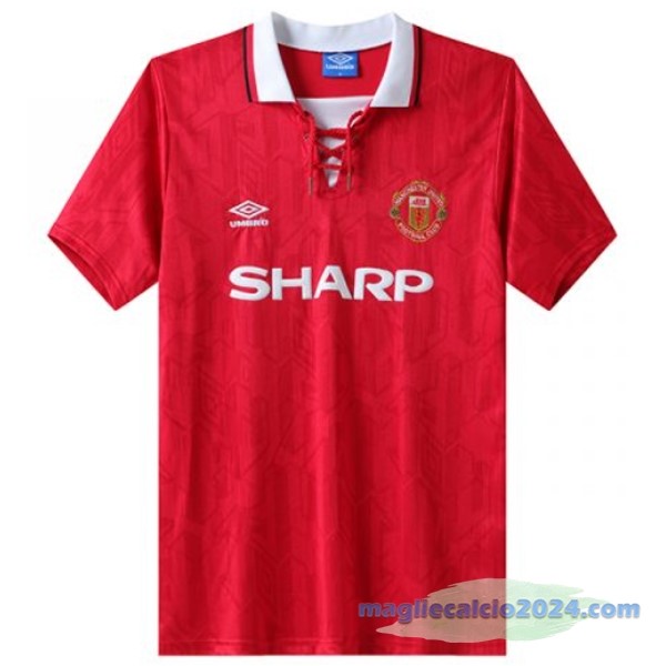 Prima Maglia Manchester United Retro 1992 1994 Rosso Poco Prezzo