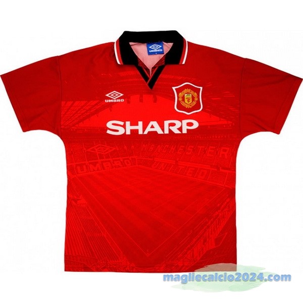 Prima Maglia Manchester United Retro 1994 1996 Rosso Poco Prezzo