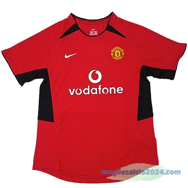 Prima Maglia Manchester United Retro 2002 2003 Rosso Poco Prezzo