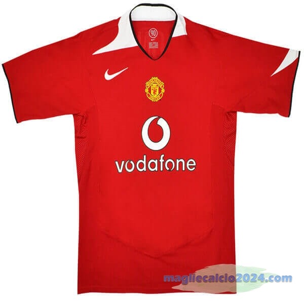 Prima Maglia Manchester United Retro 2005 2006 Rosso Poco Prezzo