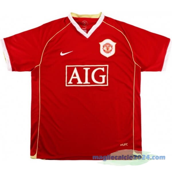 Prima Maglia Manchester United Retro 2006 2007 Rosso Poco Prezzo