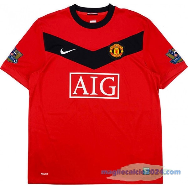 Prima Maglia Manchester United Retro 2009 2010 Rosso Poco Prezzo