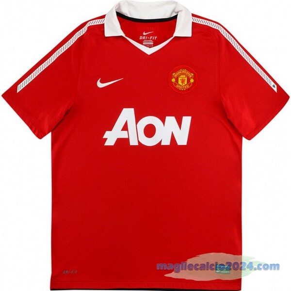 Prima Maglia Manchester United Retro 2010 2011 Rosso Poco Prezzo