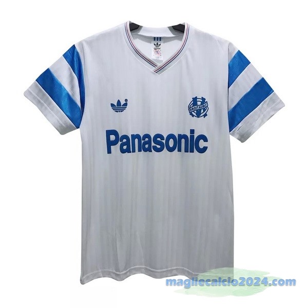 Prima Maglia Marsella Retro 1990 Bianco Poco Prezzo