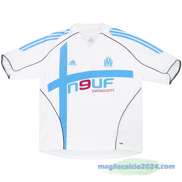 Prima Maglia Marsella Retro 2005 2006 Bianco Poco Prezzo