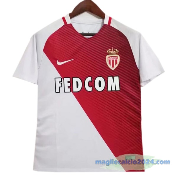 Prima Maglia Monaco Retro 2016 2017 Rosso Poco Prezzo