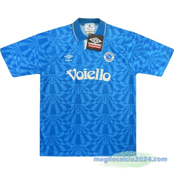 Prima Maglia Napoli Retro 1991 1993 Azul Poco Prezzo