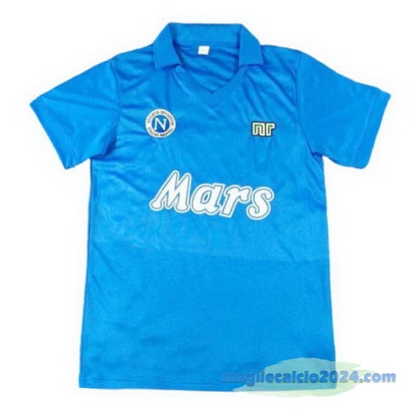 Prima Maglia Napoli Retro 1998 1999 Azul Poco Prezzo