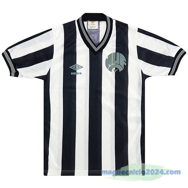 Prima Maglia Newcastle United Retro 1983 1986 Nero Bianco Poco Prezzo