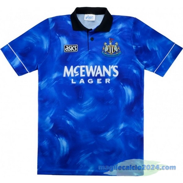 Prima Maglia Newcastle United Retro 1993 1995 Azul Poco Prezzo