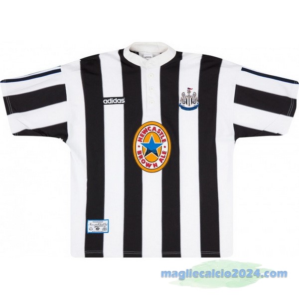 Prima Maglia Newcastle United Retro 1995 1997 Nero Bianco Poco Prezzo