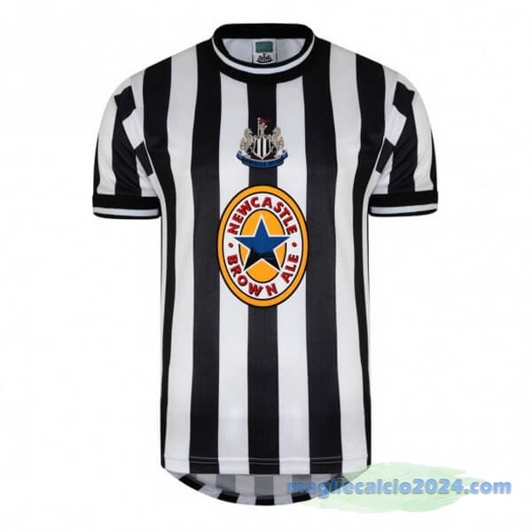 Prima Maglia Newcastle United Retro 1997 1998 Nero Bianco Poco Prezzo