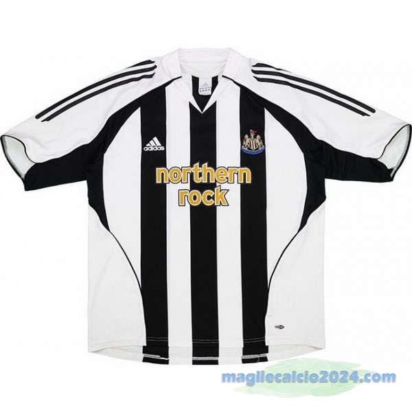 Prima Maglia Newcastle United Retro 2005 2006 Nero Bianco Poco Prezzo