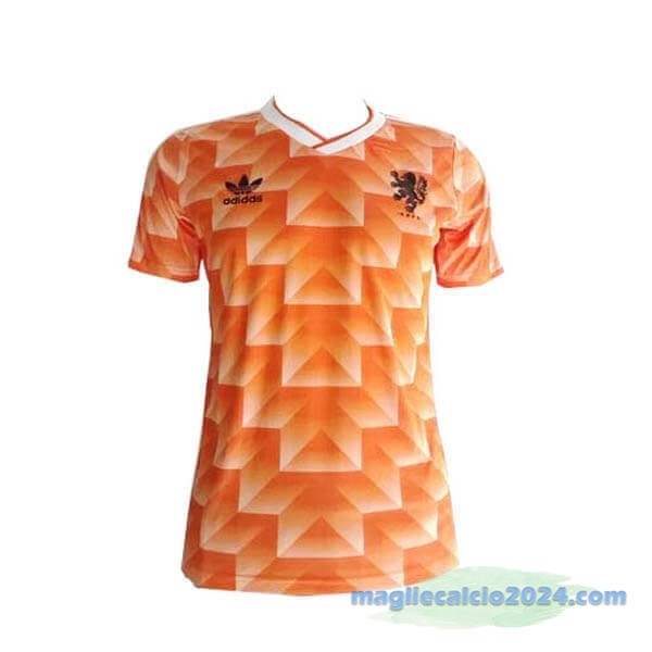 Prima Maglia Paesi Bassi Retro 1988 Arancione Poco Prezzo