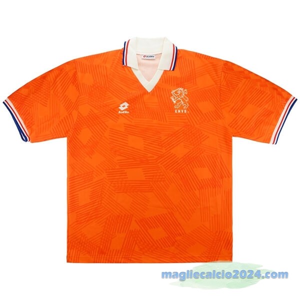 Prima Maglia Paesi Bassi Retro 1991 1992 Arancione Poco Prezzo
