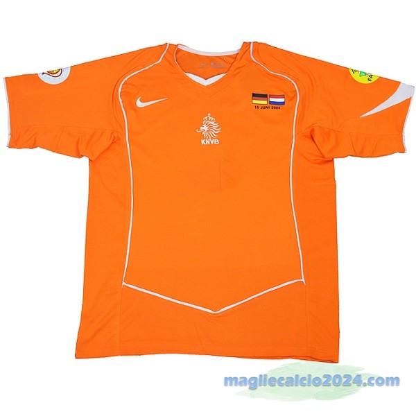 Prima Maglia Paesi Bassi Retro 2004 Arancione Poco Prezzo