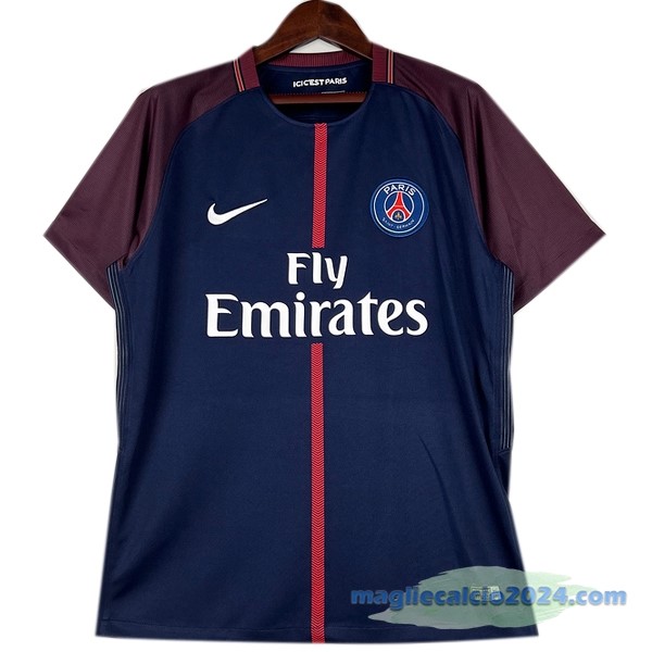 Prima Maglia Paris Saint Germain Retro 2017 2018 Azul Poco Prezzo