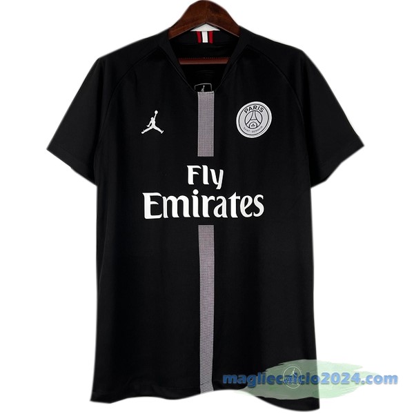 Prima Maglia Paris Saint Germain Retro 2018 2019 Nero Poco Prezzo