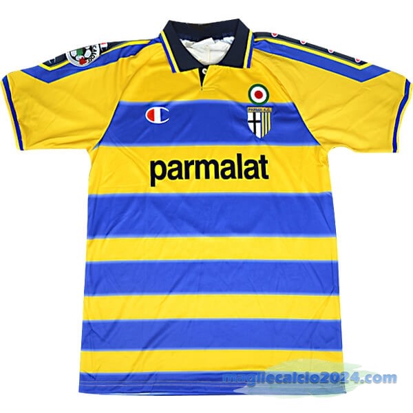 Prima Maglia Parma Retro 1999 2000 Azul Giallo Poco Prezzo