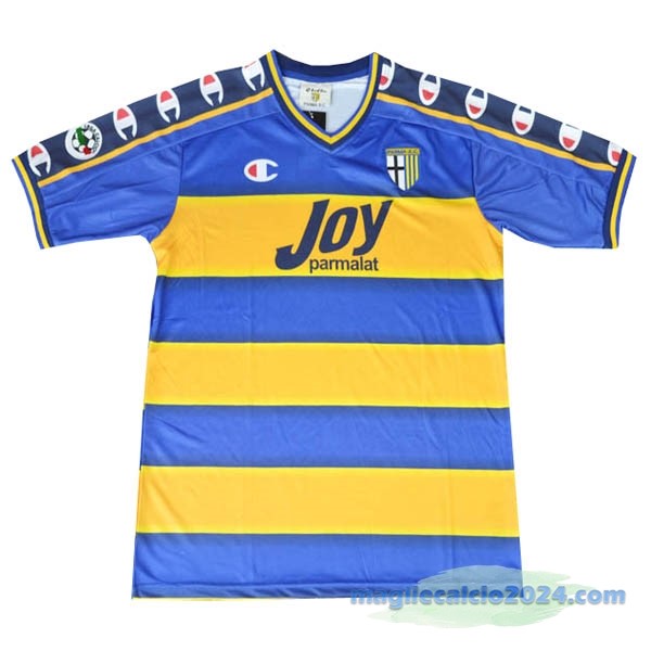 Prima Maglia Parma Retro 2001 2002 Azul Giallo Poco Prezzo