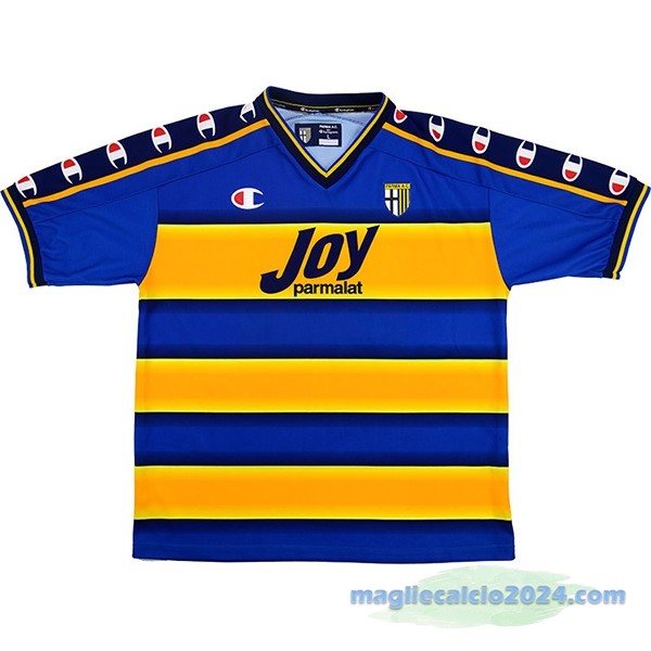 Prima Maglia Parma Retro 2001 2002 Giallo Poco Prezzo