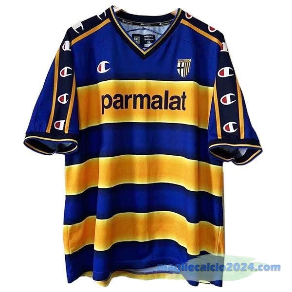 Prima Maglia Parma Retro 2002 2003 Azul Giallo Poco Prezzo