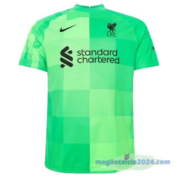 Prima Maglia Portiere Liverpool 2021 2022 Verde Poco Prezzo