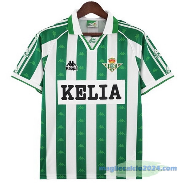 Prima Maglia Real Betis Retro 1996 1997 Verde Bianco Poco Prezzo