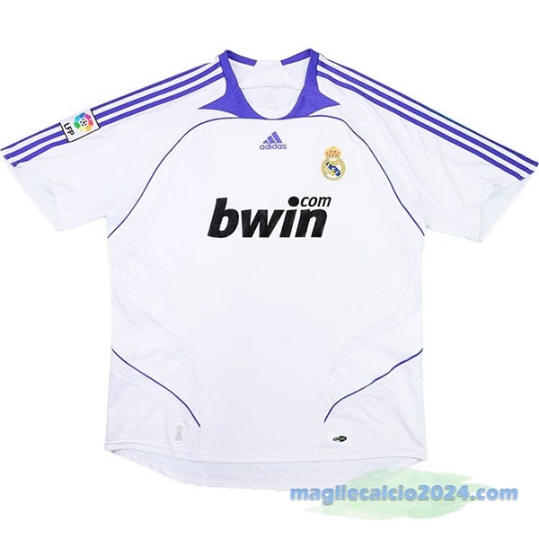 Prima Maglia Real Madrid Retro 2007 2008 Bianco Poco Prezzo