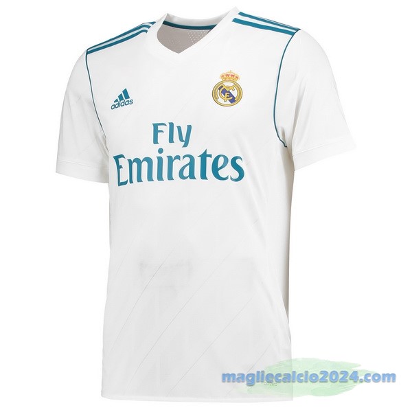 Prima Maglia Real Madrid Retro 2017 2018 Bianco Poco Prezzo