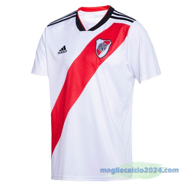 Prima Maglia River Plate Retro 2018 2019 Bianco Poco Prezzo