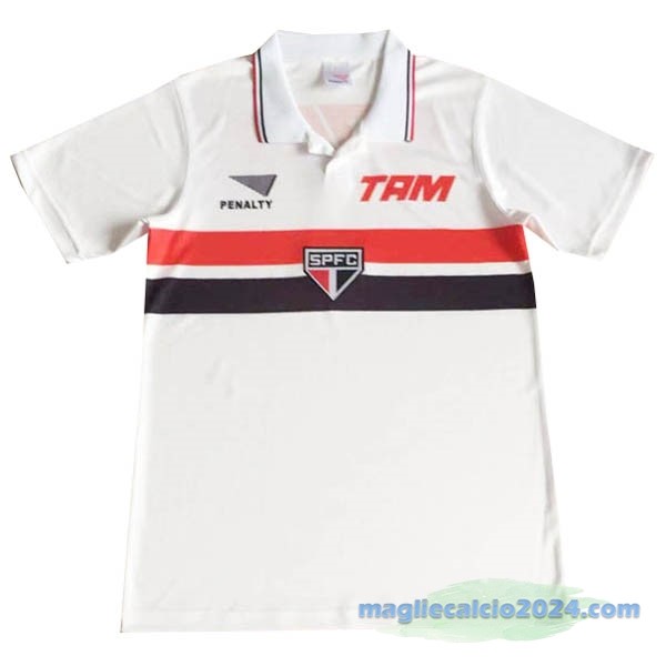 Prima Maglia São Paulo Retro 1994 Bianco Poco Prezzo