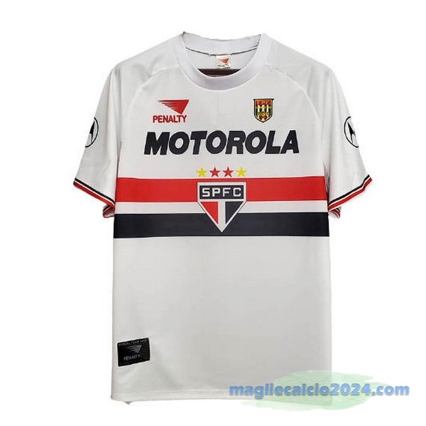Prima Maglia São Paulo Retro 1999 2000 Bianco Poco Prezzo