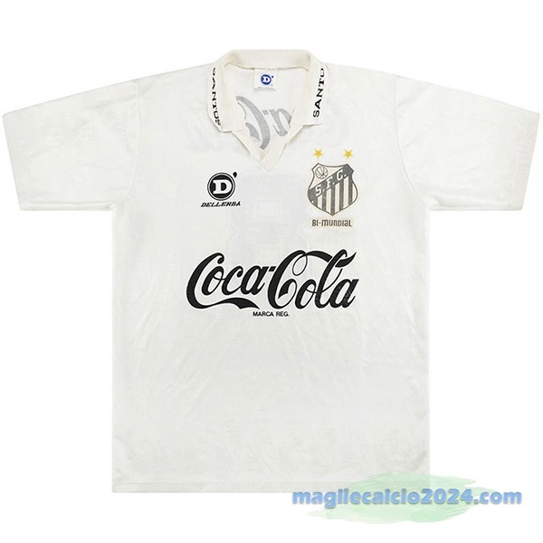 Prima Maglia Santos Retro 1993 Bianco Poco Prezzo