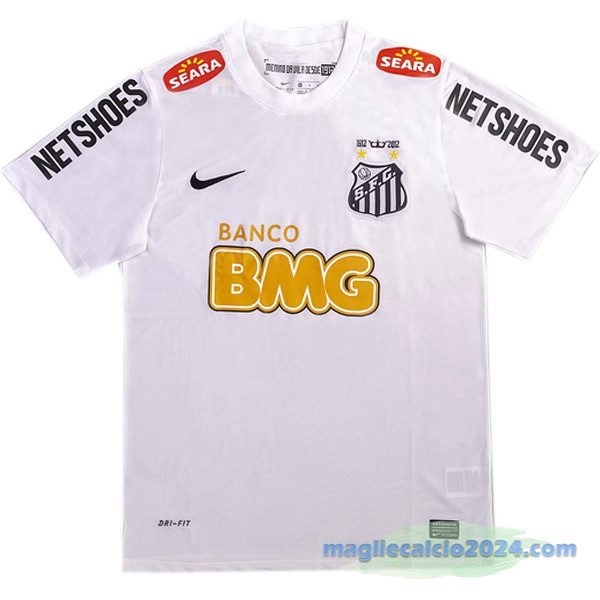 Prima Maglia Santos Retro 2011 2012 Bianco Poco Prezzo
