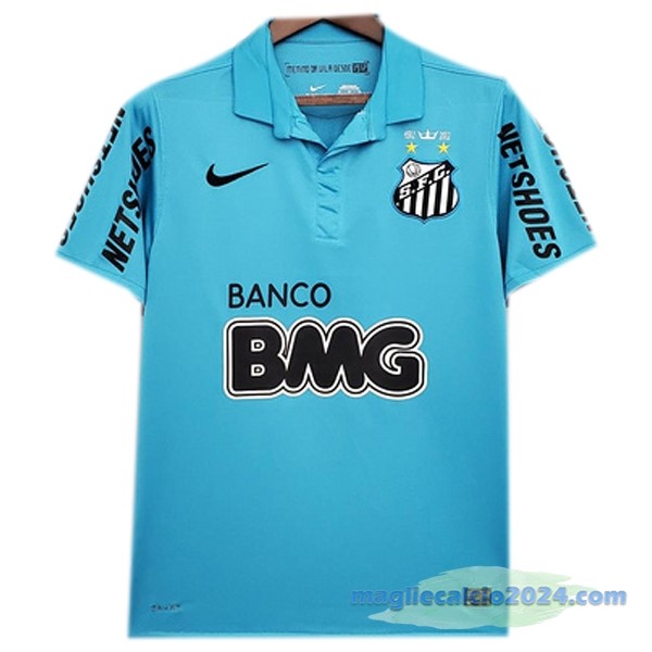 Prima Maglia Santos Retro 2012 2013 Azul Poco Prezzo