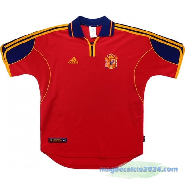 Prima Maglia Spagna Retro 2000 Rosso Poco Prezzo