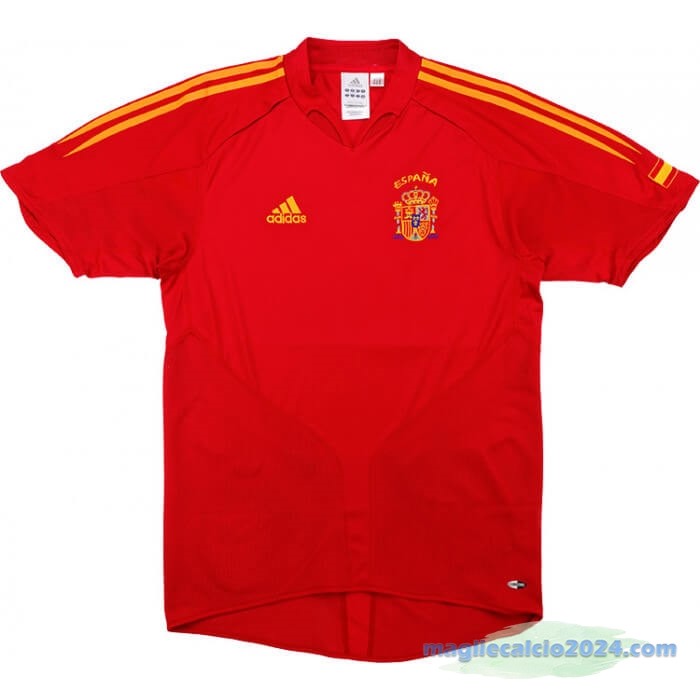 Prima Maglia Spagna Retro 2004 2006 Rosso Poco Prezzo