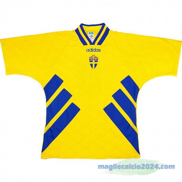 Prima Maglia Svezia Retro 1994 Giallo Poco Prezzo