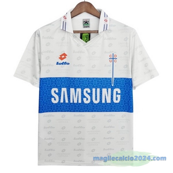 Prima Maglia Universidad Católica Retro 1996 Bianco Poco Prezzo