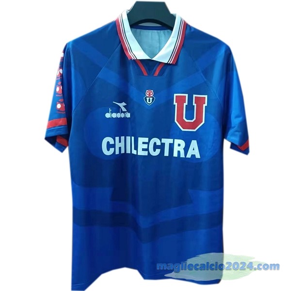 Prima Maglia Universidad De Cile Retro 1996 Azul Poco Prezzo