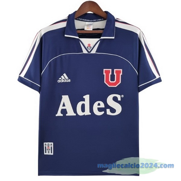 Prima Maglia Universidad De Cile Retro 2000 2001 Azul Poco Prezzo