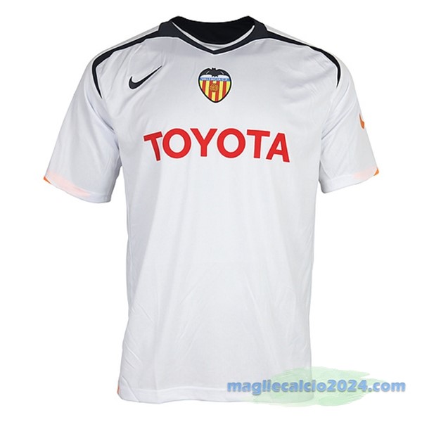 Prima Maglia Valencia Retro 2005 2006 Bianco Poco Prezzo