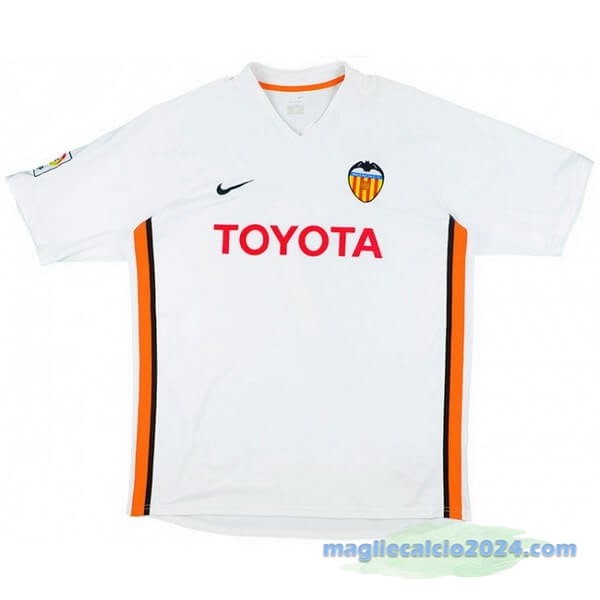 Prima Maglia Valencia Retro 2006 2007 Bianco Poco Prezzo