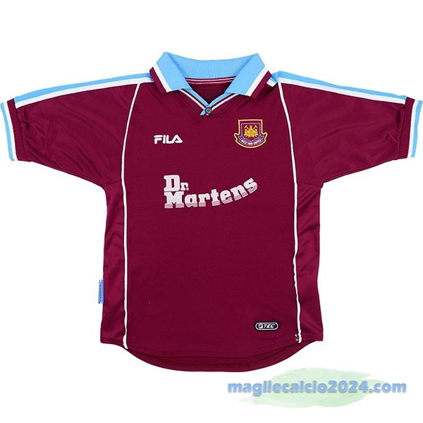 Prima Maglia West Ham United Retro 1999 2000 Rosso Poco Prezzo