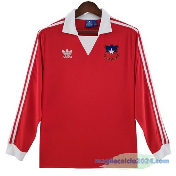 Prima Manica lunga Cile Retro 1982 Rosso Poco Prezzo
