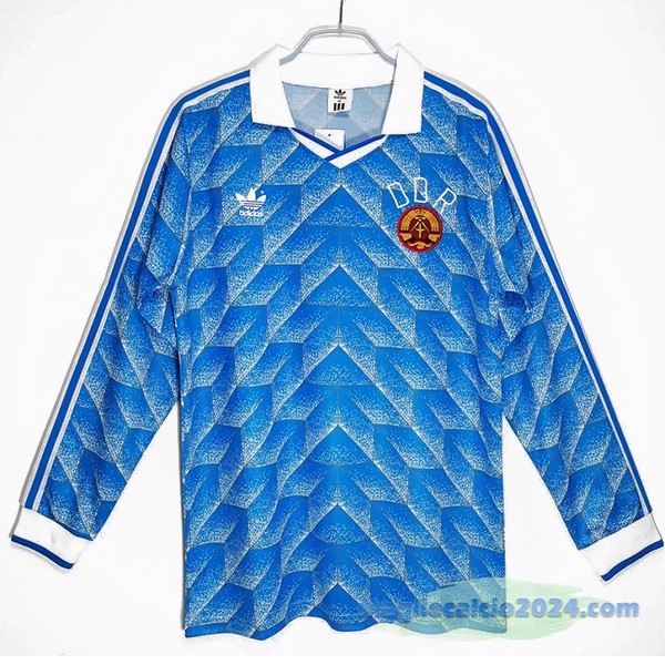Prima Manica lunga Germania Retro 1988 Azul Poco Prezzo