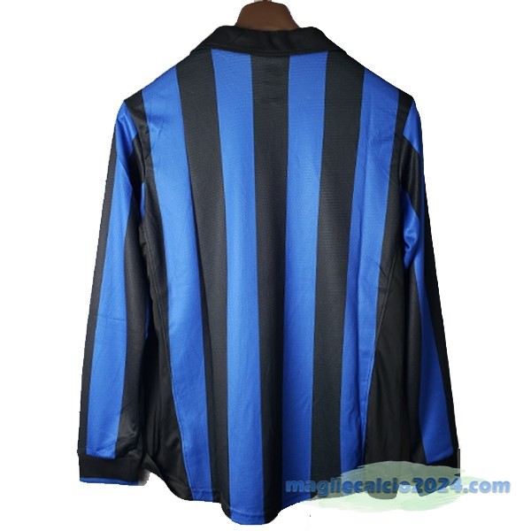 Prima Manica lunga Inter Milán Retro 1998 1999 Azul Poco Prezzo
