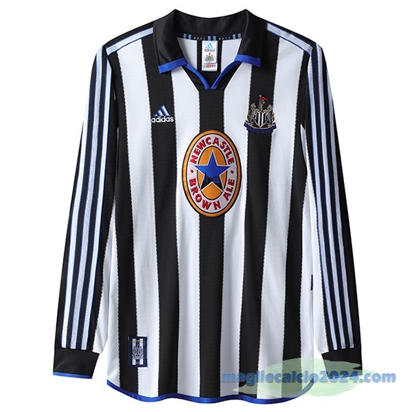 Prima Manica lunga Newcastle United Retro 1999 2000 Bianco Poco Prezzo