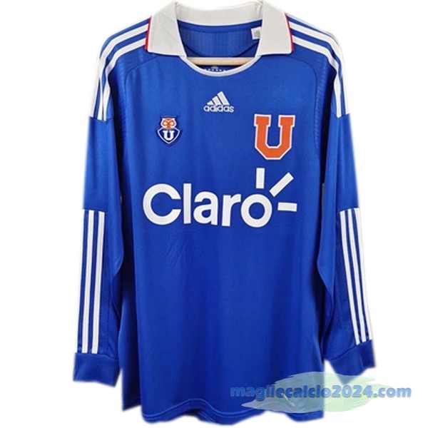 Prima Manica lunga Universidad De Cile Retro 2011 Azul Poco Prezzo